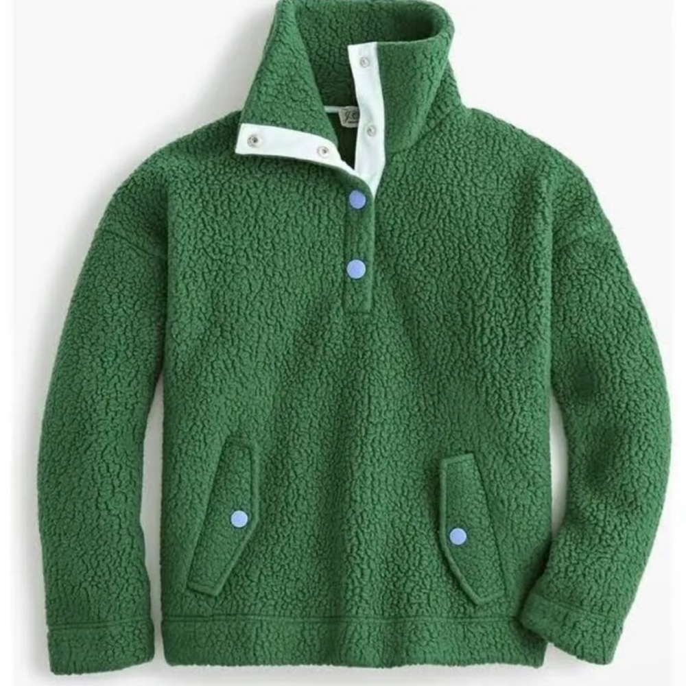 J. Crew “Vintage” Snap Fleece Pullover